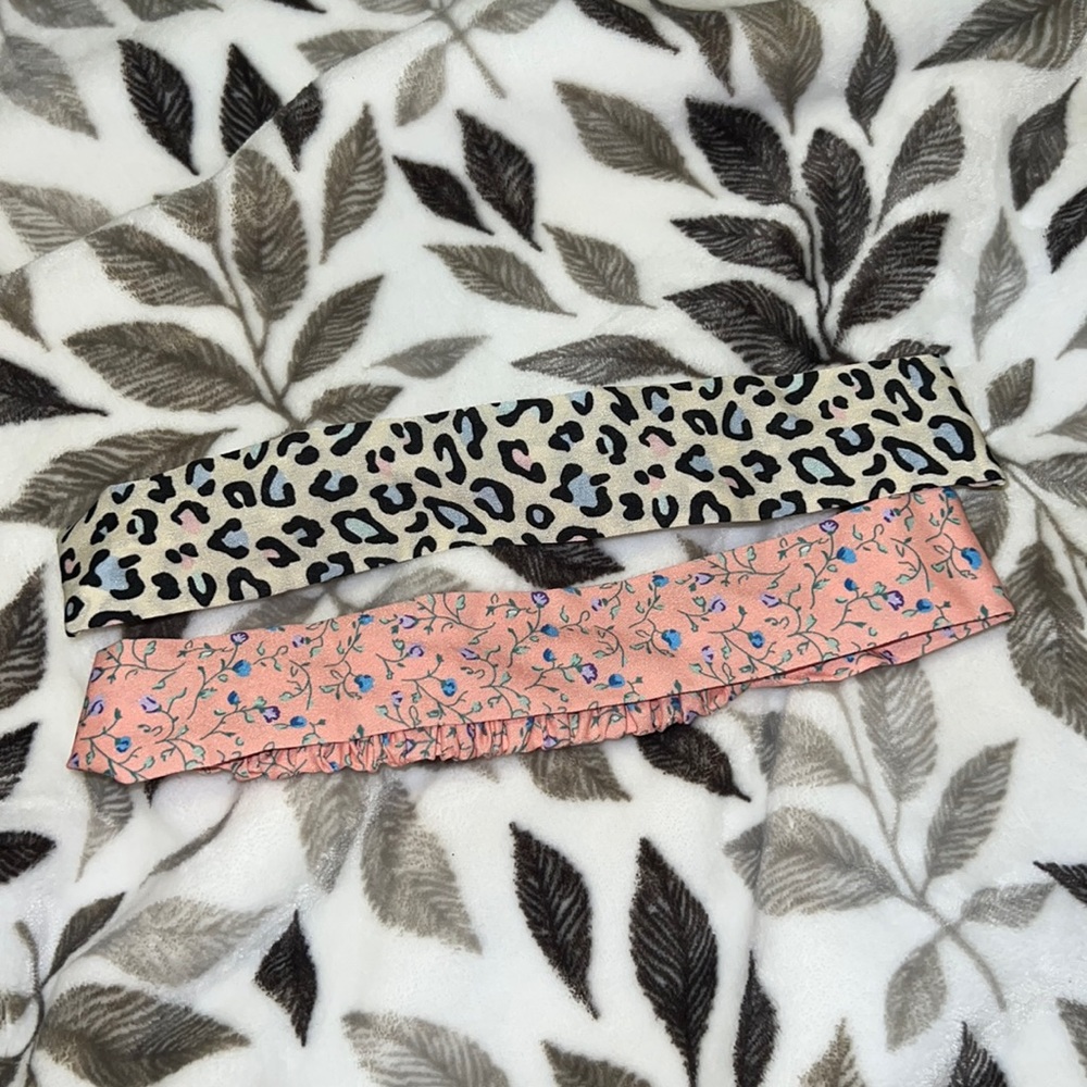 Cheetah and floral stretchy headbands